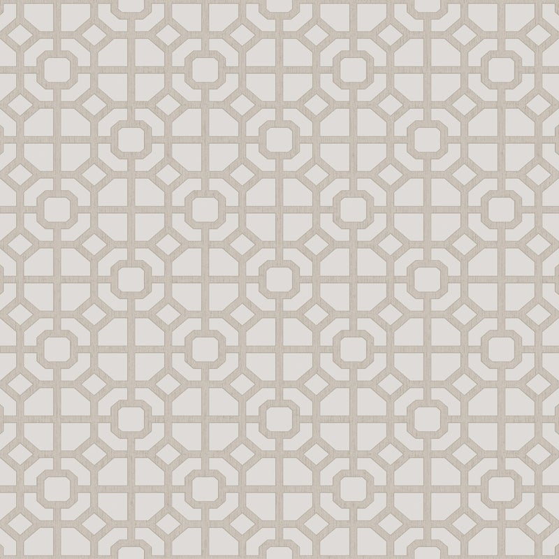Tapeta figury geometryczne beżowym - 53 cm x 10 m - SANDERS & SANDERS