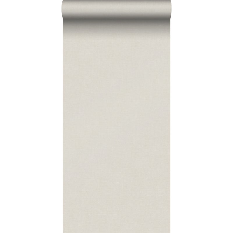 Tapeta lniana tekstura beżowym - 53 cm x 10 m - SANDERS & SANDERS
