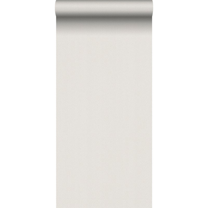 Tapeta motyw jodełki beżowym - 53 cm x 10 m - SANDERS & SANDERS