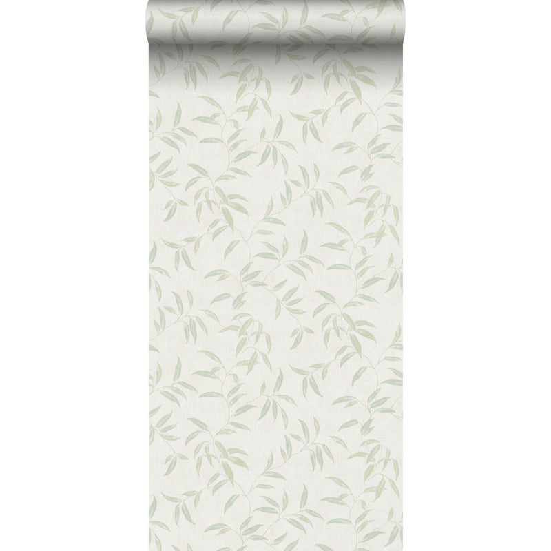 Tapeta przejrzeć szaro zielonym - 53 cm x 10 m - SANDERS & SANDERS