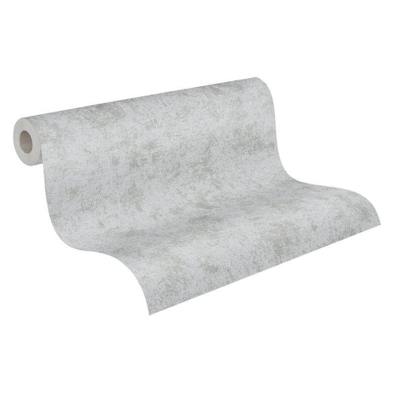 Tapeta metalowe talerze srebrnym,szarymImetalicznym - 53 cm x 10.05 m - LIVINGWALLS