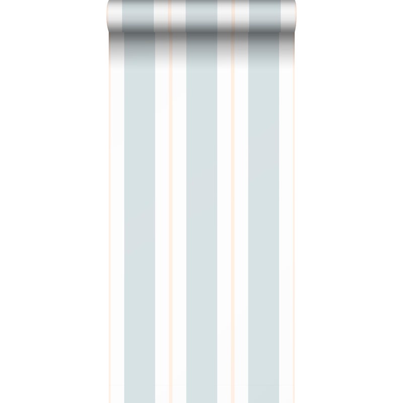 Tapeta paski szaro-niebieskim - 53 cm x 10 m - SANDERS & SANDERS