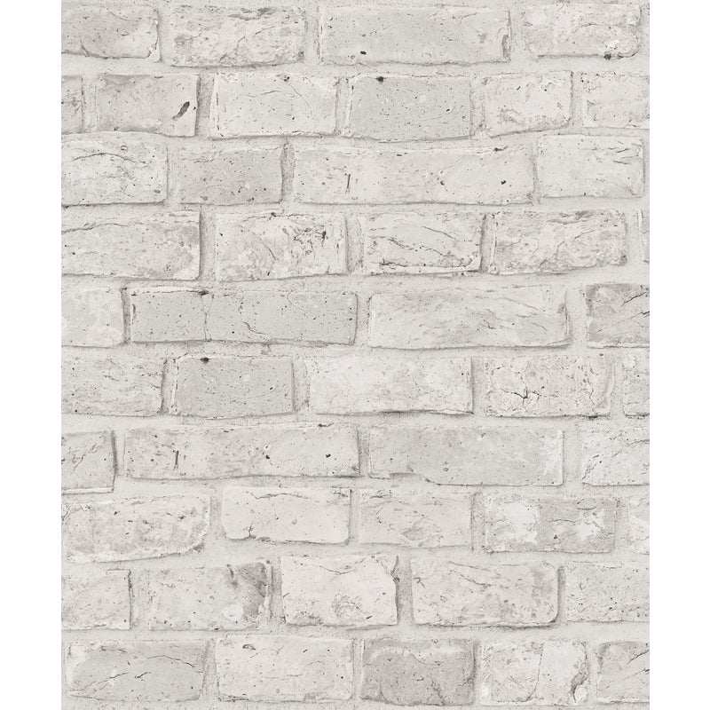 Tapeta cegła szaro-białym - 53 cm x 10 m - SANDERS & SANDERS