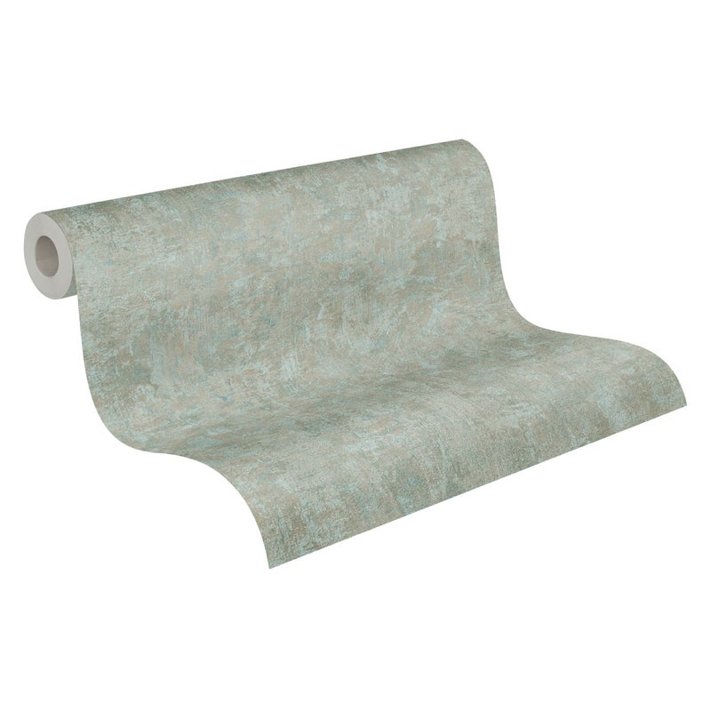 Tapeta zwykły zielonymIniebieskim - 53 cm x 10.05 m - A.S. CRÉATION