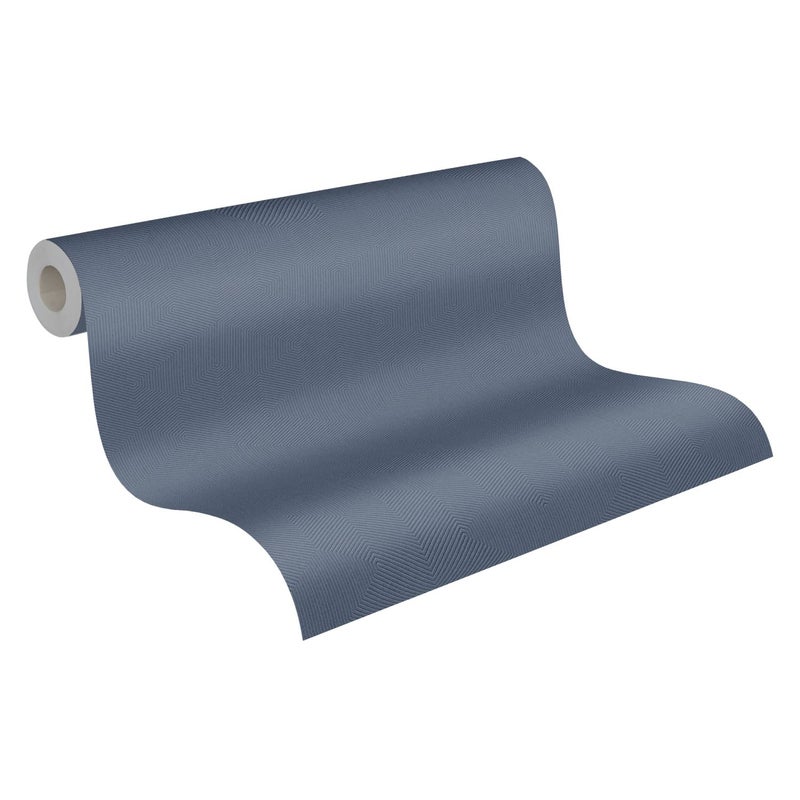 Tapeta motyw graficzny niebieskim - 53 cm x 10.05 m - LIVINGWALLS