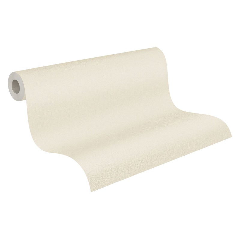 Tapeta wygląd materiału beżowymIbiałym - 53 cm x 10.05 m - A.S. CRÉATION