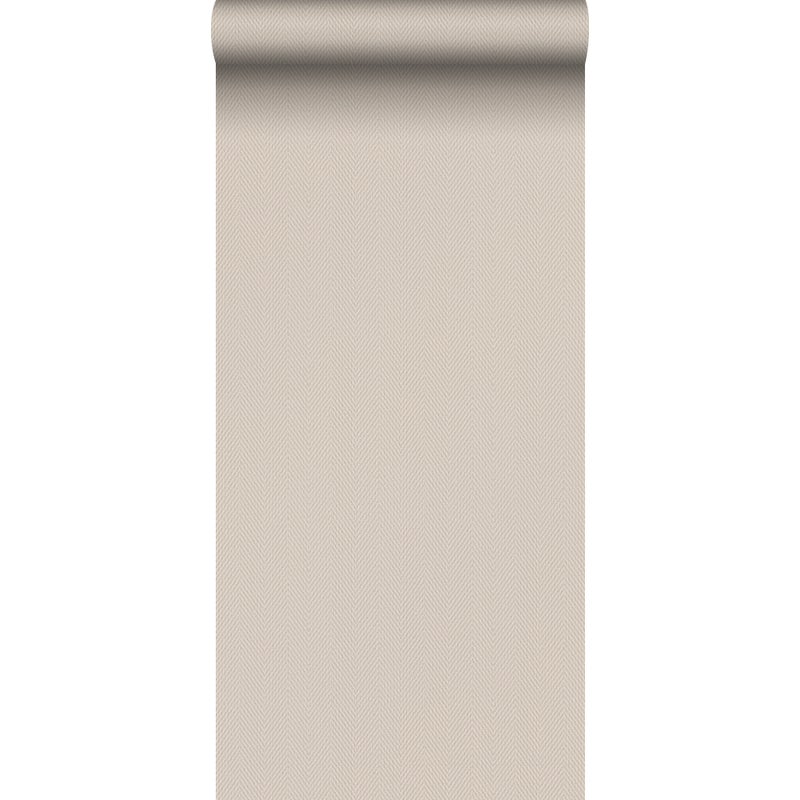 Tapeta motyw jodełki beżowym - 53 cm x 10 m - SANDERS & SANDERS