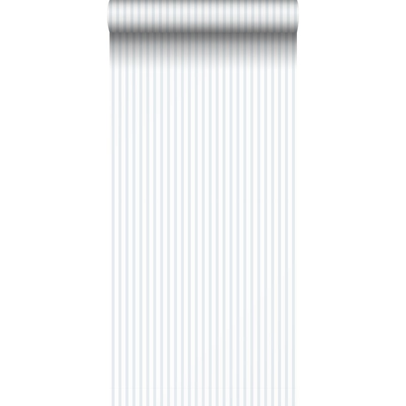 Tapeta paski szarymIbiałym - 53 cm x 10 m - SANDERS & SANDERS