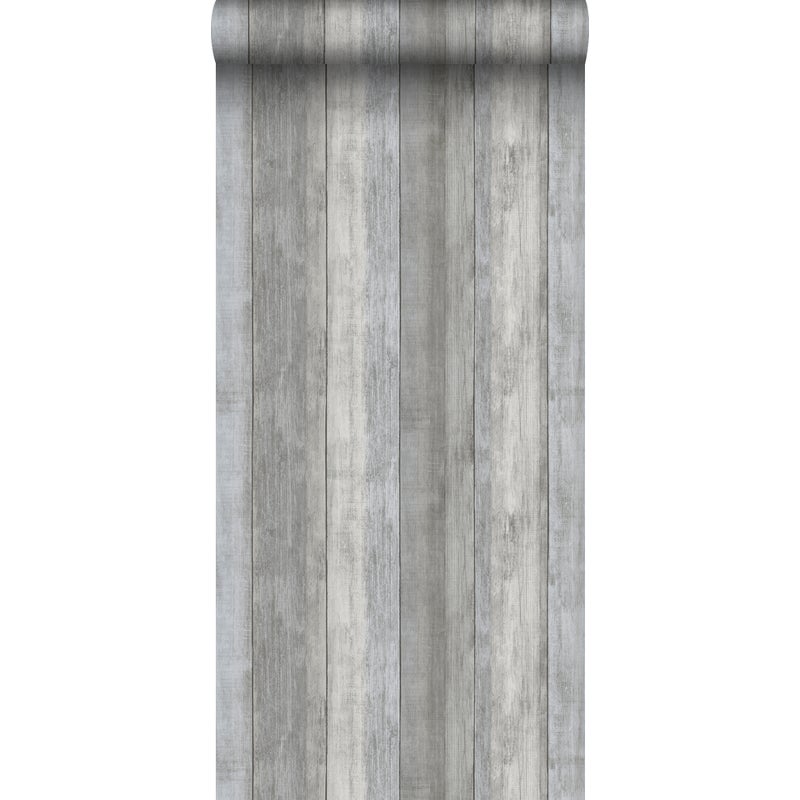 Tapeta wygląd drewna niebieskimIszarym - 53 cm x 10 m - SANDERS & SANDERS