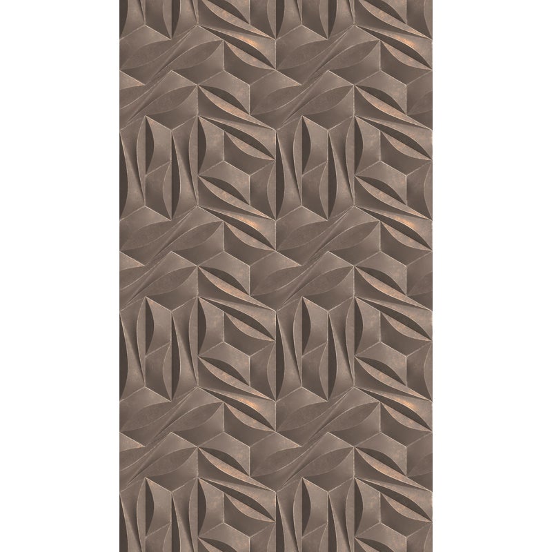 Tapeta Motyw 3D szarymIbrązu - 53 cm x 10.05 m - LIVINGWALLS
