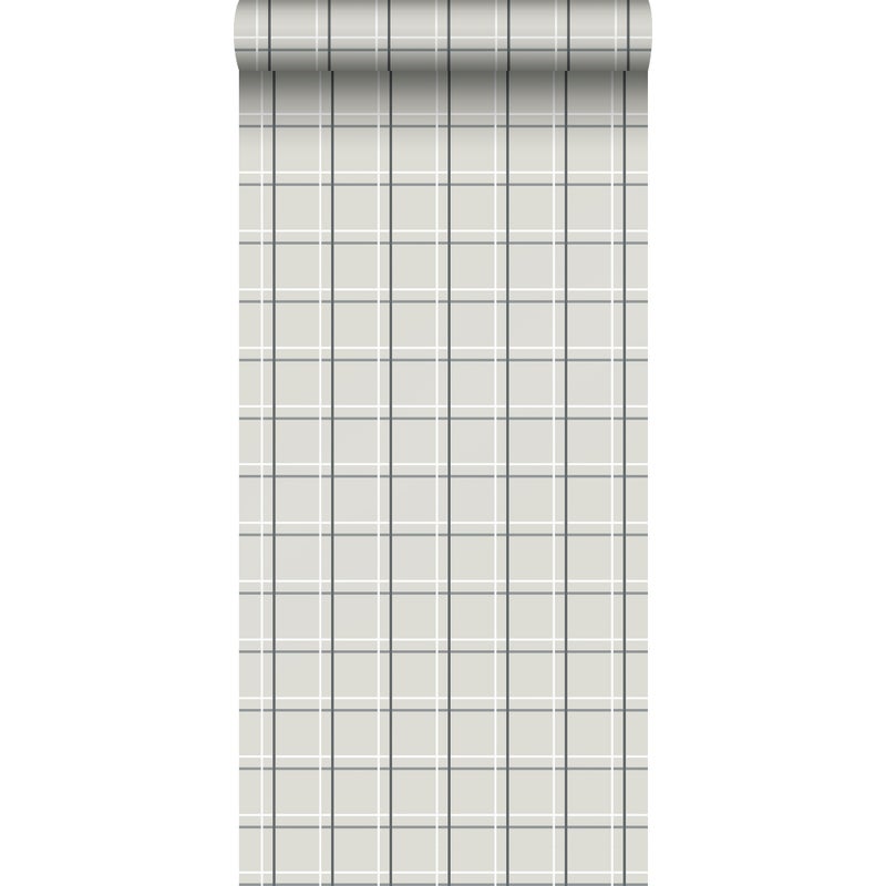 Tapeta diamenty beżowym,szarymIbiałym - 53 cm x 10 m - SANDERS & SANDERS