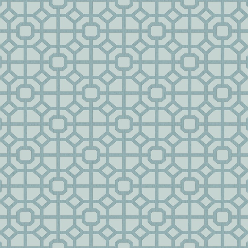 Tapeta figury geometryczne szaro-niebieskim - 53 cm x 10 m - SANDERS & SANDERS