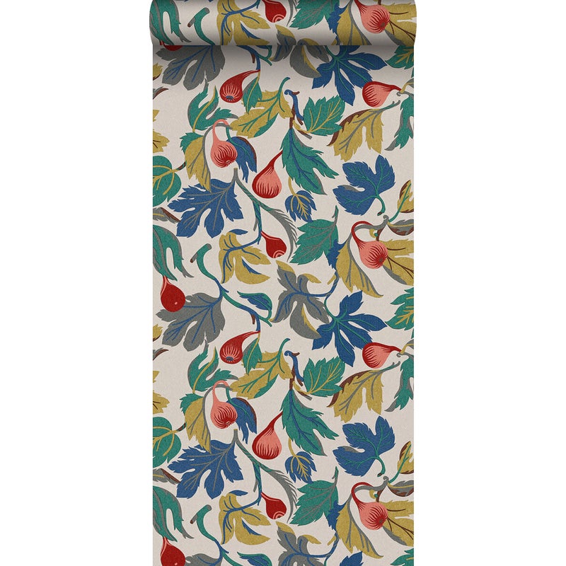 Tapeta przejrzeć niebieskim,czerwonym,żółtymIzielonym - 49 cm x 10.05 m - BORASTAPETER