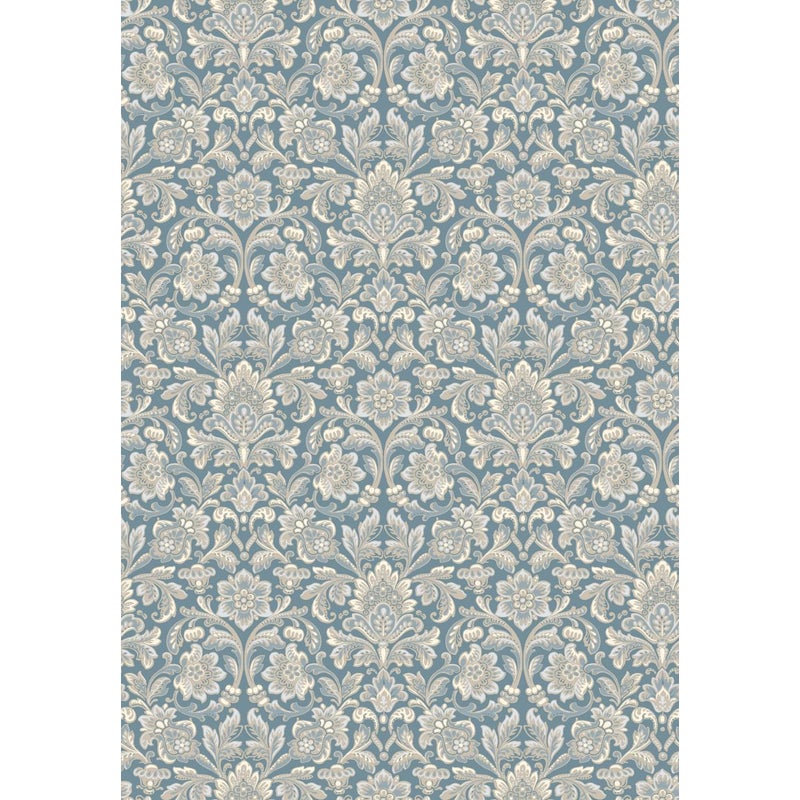 Tapeta druk barokowy niebieskimIszarym - 53 cm x 10.05 m - BORASTAPETER