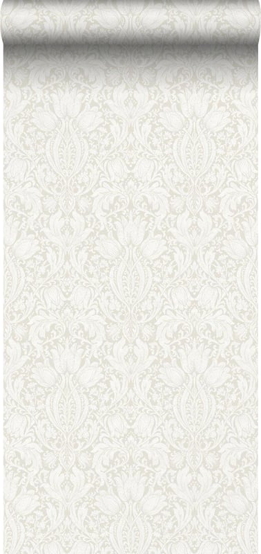 Tapeta druk barokowy beżowym - 53 cm x 11.2 m - BORASTAPETER