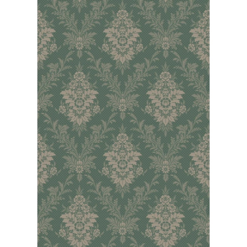 Tapeta kwiaty zielonym - 53 cm x 10.05 m - BORASTAPETER