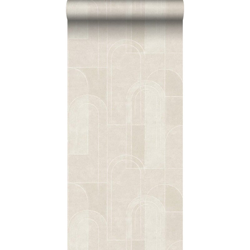 Tapeta kamień beżowym - 53 cm x 10.05 m - BORASTAPETER