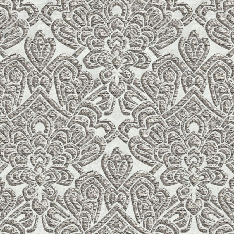 Tapeta druk barokowy kamykowej szarości - 70 cm x 10.05 m - ZAMBAITI