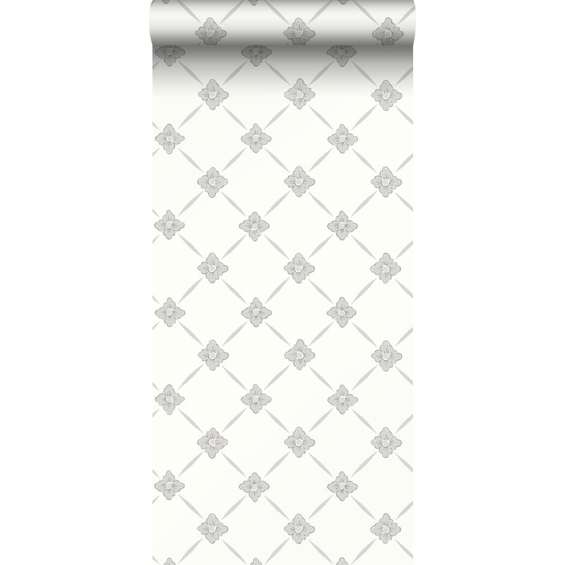 Tapeta motyw płytek szarymIbeżowym - 53 cm x 10.05 m - BORASTAPETER