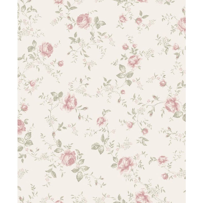 Tapeta kwiaty beżowymIróżowym - 53 cm x 10.05 m - BORASTAPETER