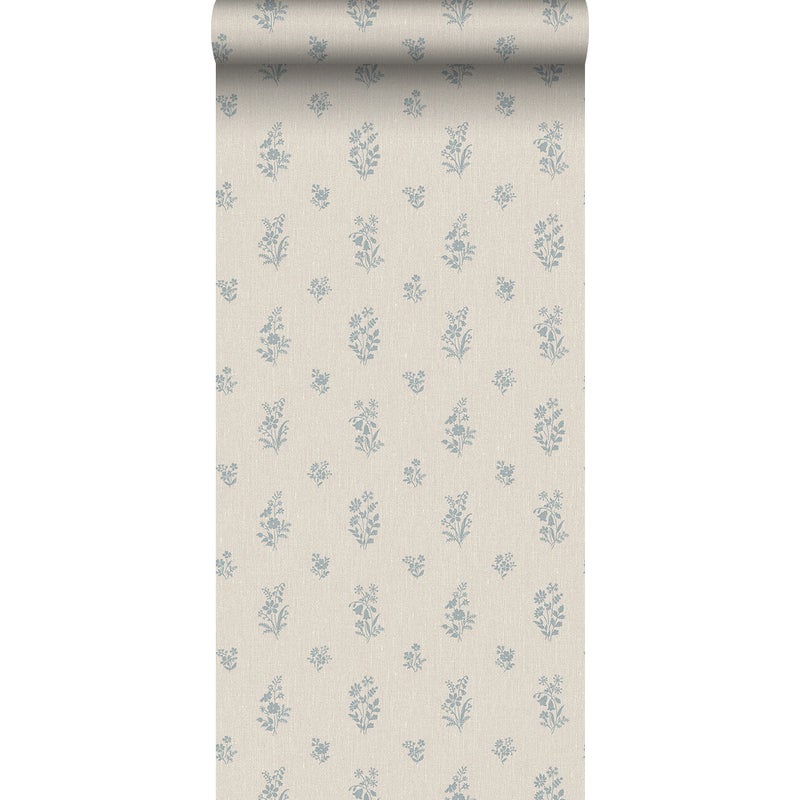 Tapeta kwiaty beżowym - 53 cm x 10.05 m - BORASTAPETER
