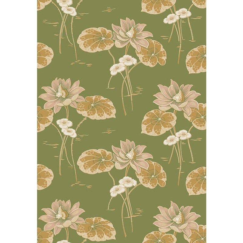 Tapeta kwiaty oliwkowym - 53 cm x 10.05 m - BORASTAPETER