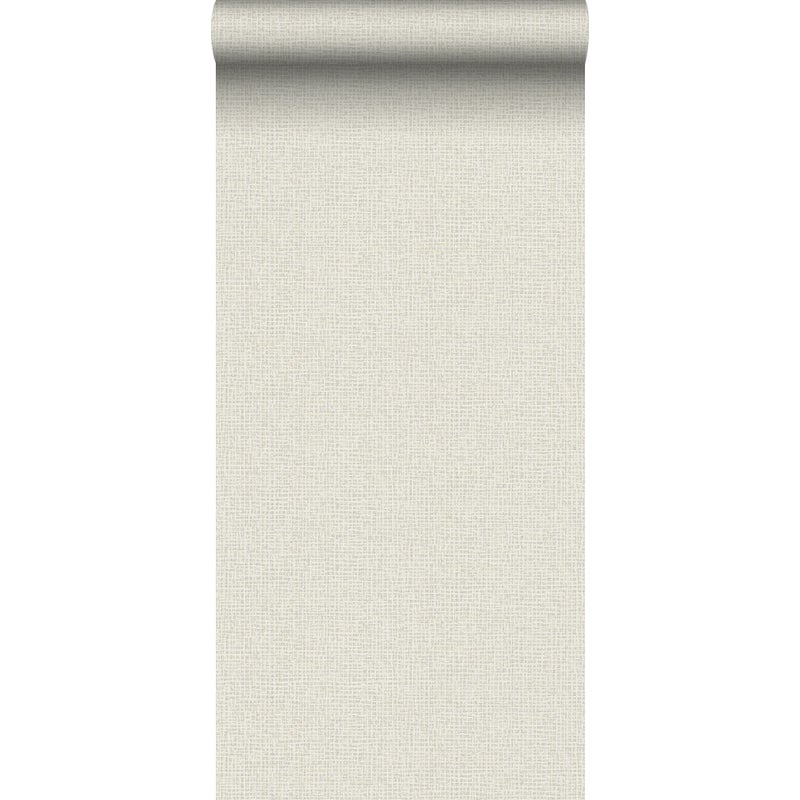 Tapeta lniana tekstura ciepły beż - 53 cm x 10.05 m - BORASTAPETER