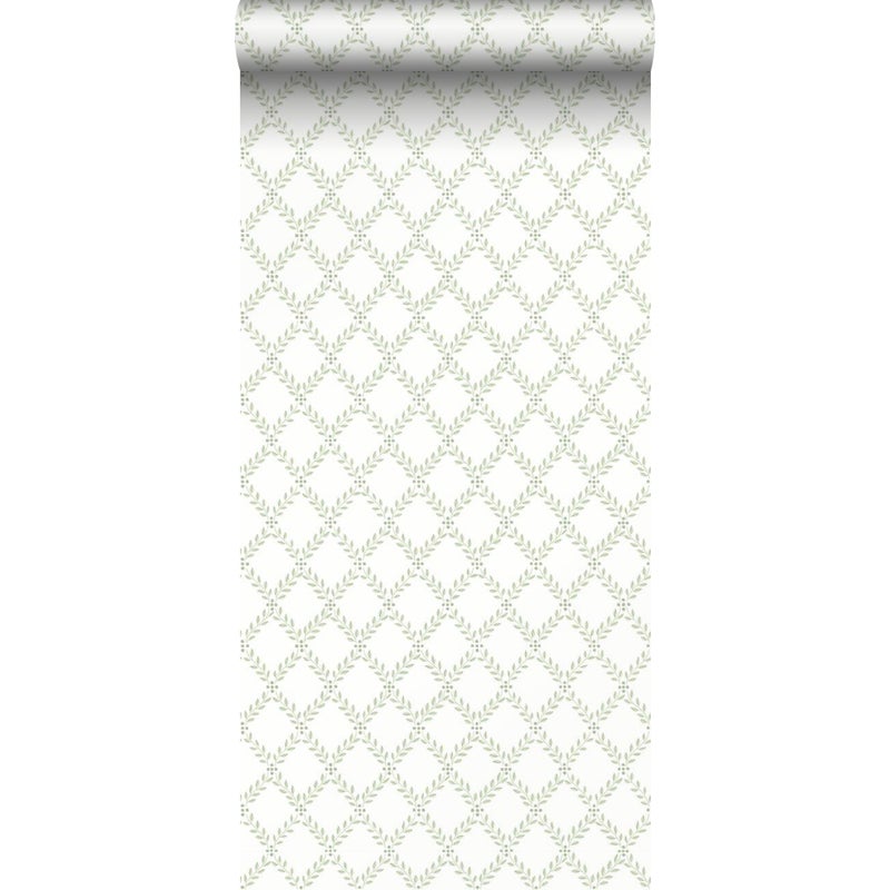 Tapeta diamenty zielonym - 53 cm x 10.05 m - BORASTAPETER