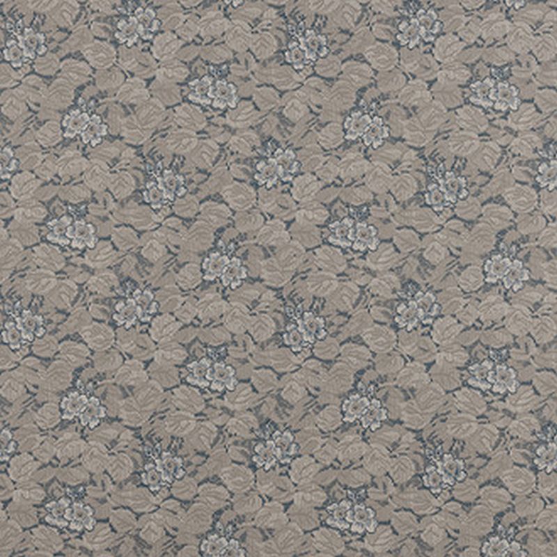 Tapeta zabytkowe kwiaty szaro-niebieskim - 53 cm x 10.05 m - DURO