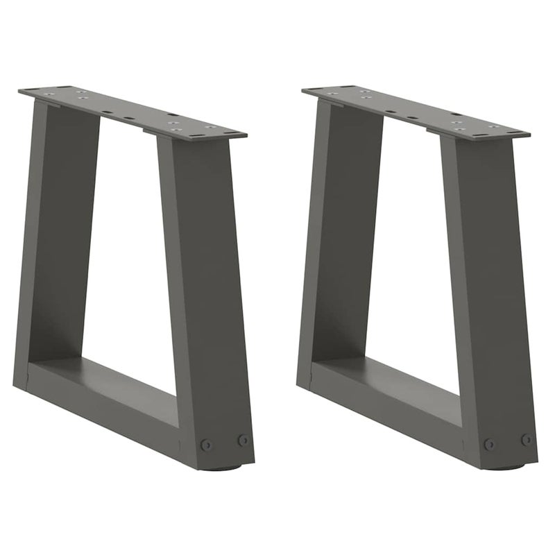 Nogi do stolika kawowego w kształcie litery V 2 szt. Antracyt 40x(30-31,3) cm Stal vidaXL