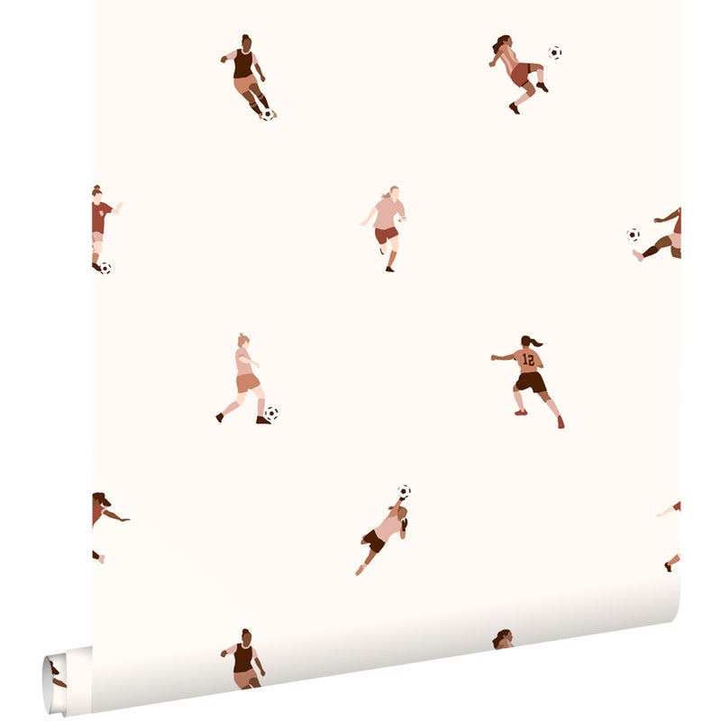 Tapeta piłkarki białymIterakoty różowej - 50 x 900 cm - ESTAHOME