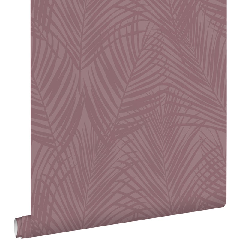 Tapeta liście palmowe fioletowego mauve - 50 x 900 cm - ESTAHOME