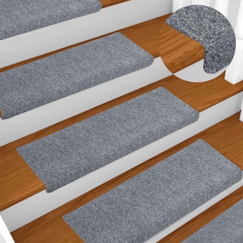 Maty na schody samoprzylepne 20 szt. 65x21x4 cm Jasnoszary prostokątny brzeg vidaXL