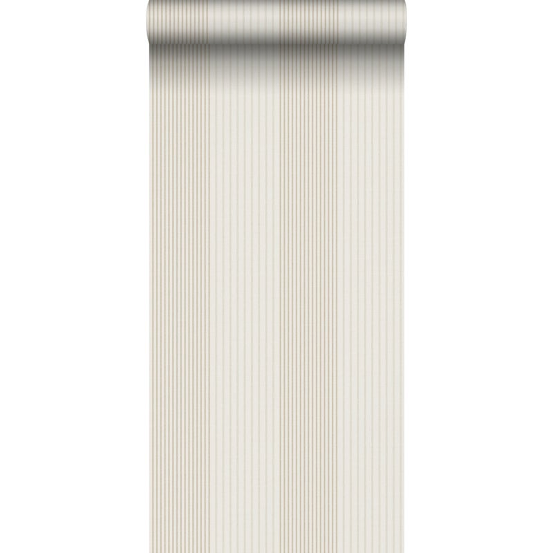 Tapeta paski szarawego beżu - 53 cm x 10.05 m - SANDERS & SANDERS