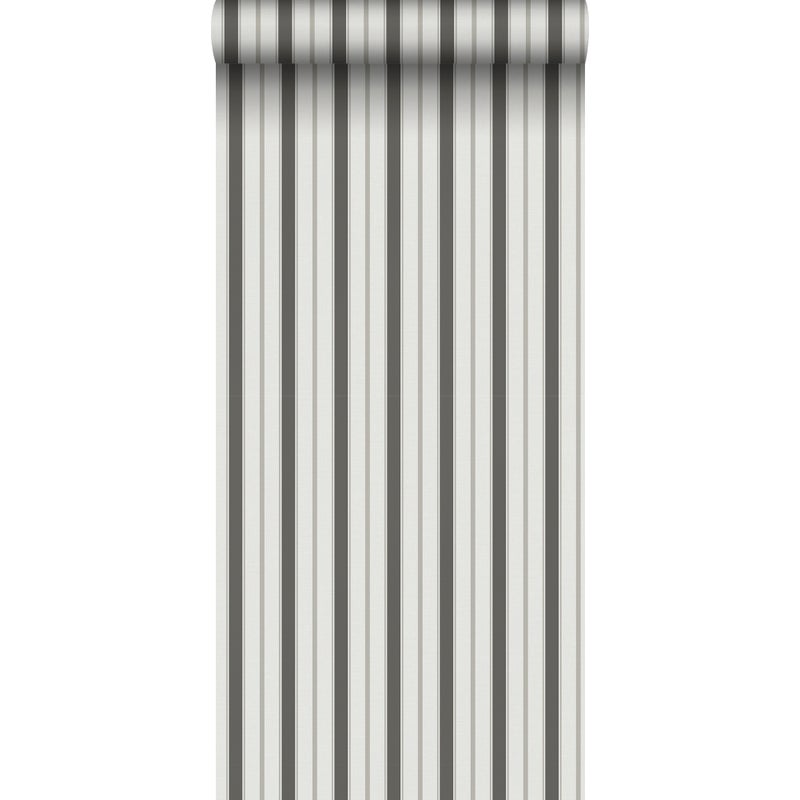 Tapeta paski czarnymIszarym - 53 cm x 10.05 m - SANDERS & SANDERS