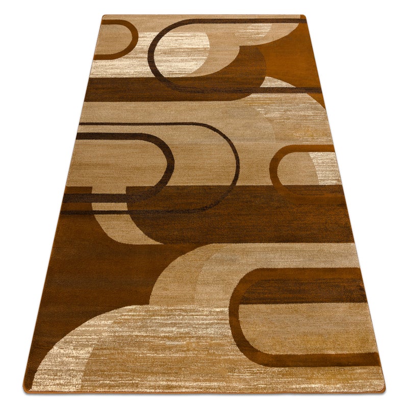 Dywan ROYAL HE405 Geometryczny - brązowy / krem 250x350 cm