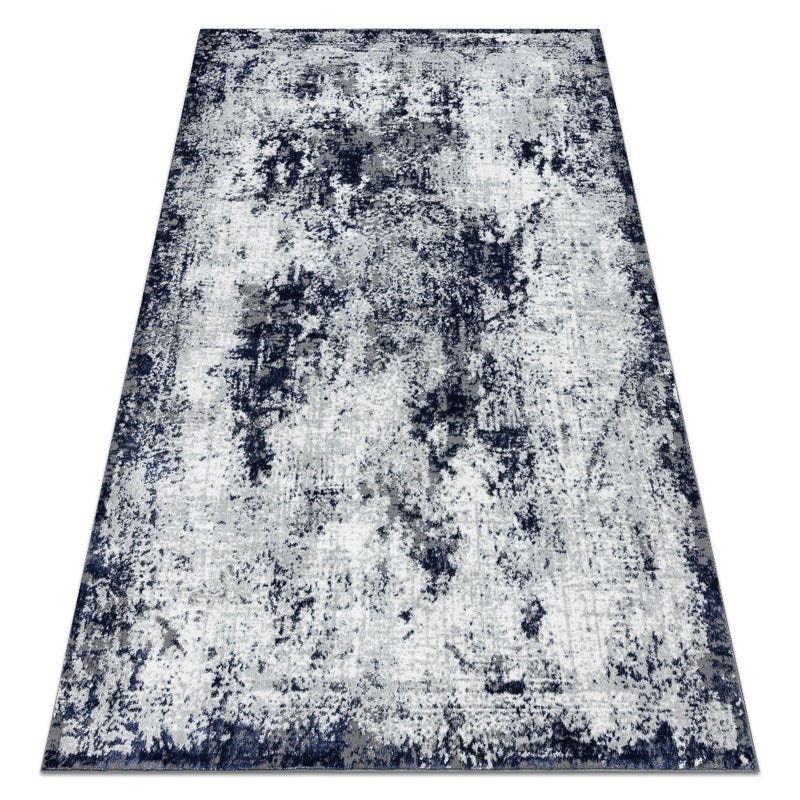 Dywan ALLURE 1959 Abstrakcja - Strukturalny, stylowy, glamour biały / niebieski 240x330 cm
