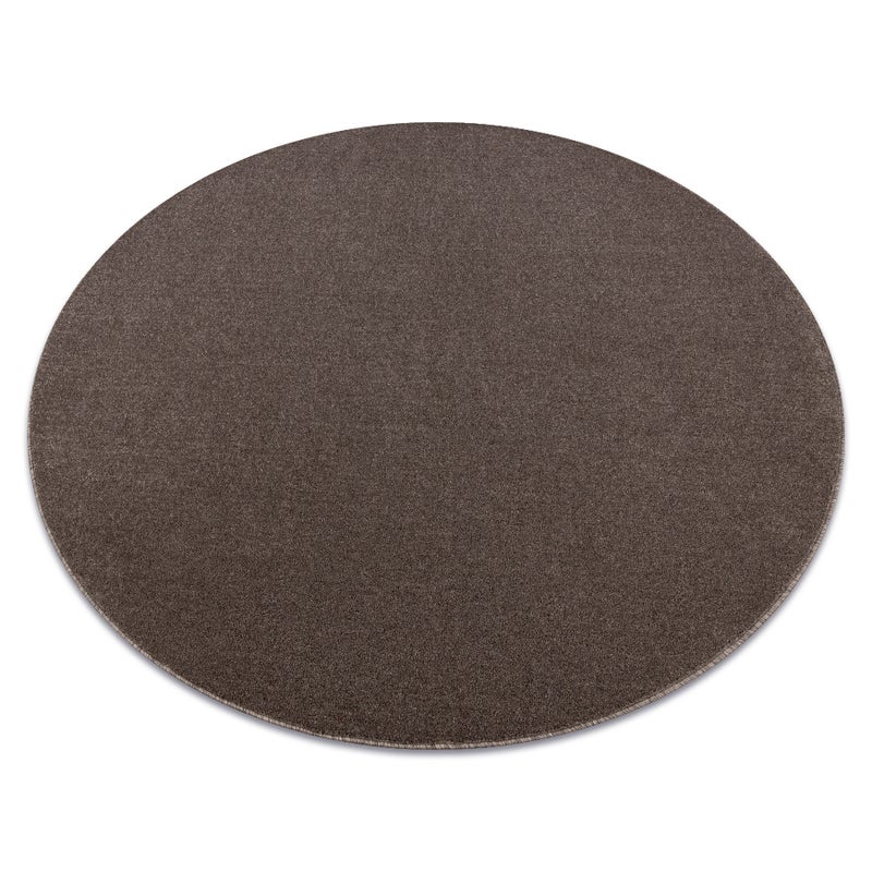Dywan ETON PLUS koło mocca Melanż brązowy / beż koło 200 cm