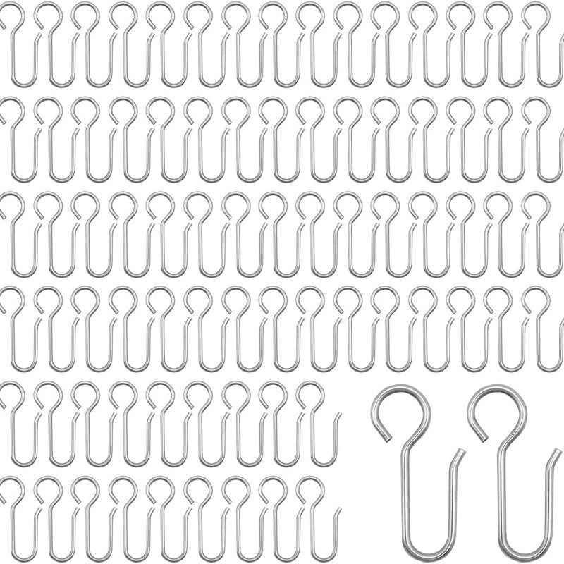 (40 mm) 80 haczyków do zasłon, haczyków do karniszy, ciężkich haków cynkowych do zasłon drzwiowych itp.