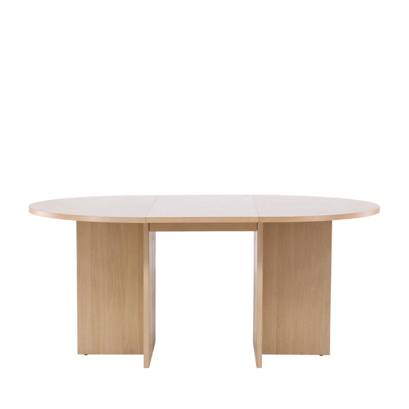 Strada stół do jadalni Ø120cm. Z wysuwanym blatem whitewash.