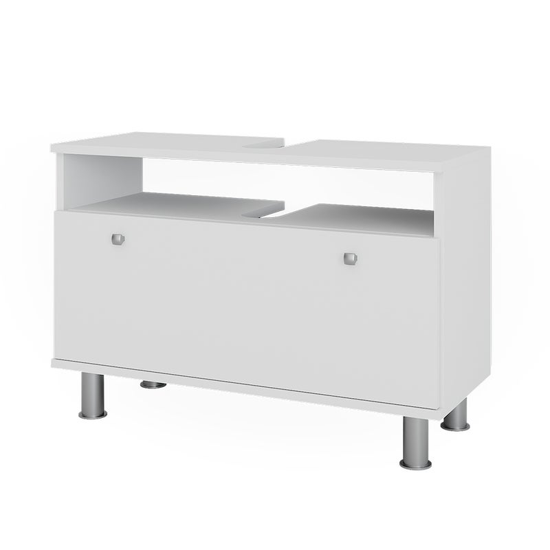 Vicco Szafka pod umywalkę Fynn, Biały, 80.2 x 54 cm z szufladą