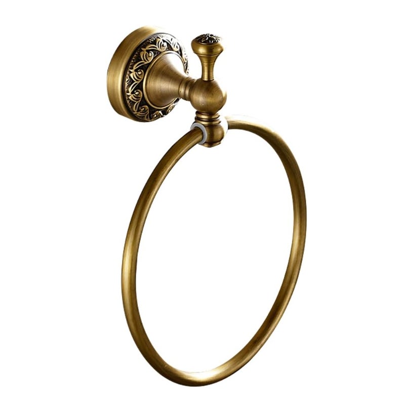 Retro, solidny, miedziany, indywidualny wieszak na ręczniki, minimalistyczny, klasyczny z powłoką brązową