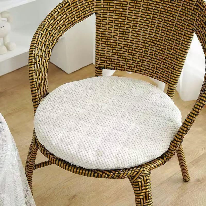 Okrągła poduszka na krzesło 40 cm, aksamitna poduszka na krzesło, zmywalna poduszka na krzesło, poduszka do użytku na zewnątrz, gruba poduszka tatami