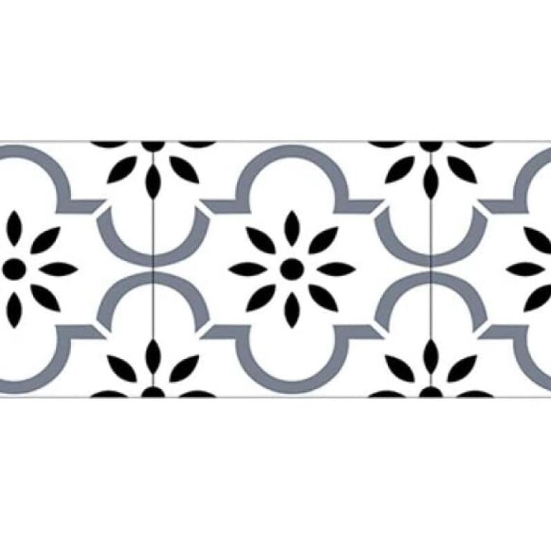 Samoprzylepna listwa ścienna, wodoodporna naklejka ścienna z PVC do dekoracji ścian w kuchni i łazience, czarne kropki, 10 cm x 240 cm