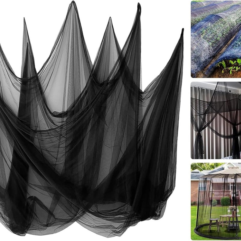 Moskitiera, 3x10M Siatka przeciw owadom do ogrodu warzywnego, Siatka o drobnych oczkach do ogrodu, Moskitiera na balkon i taras