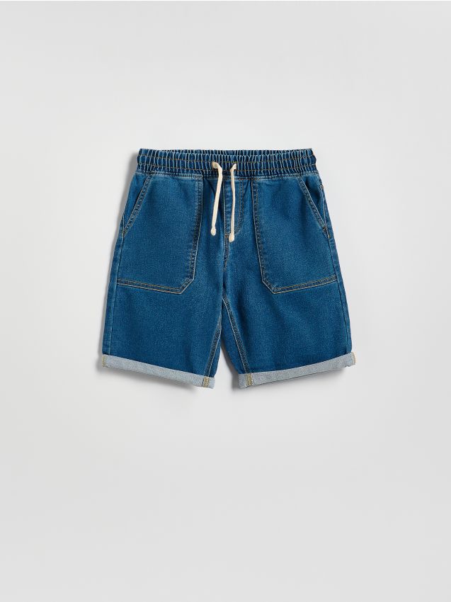 Reserved - Jeansowe szorty - niebieski