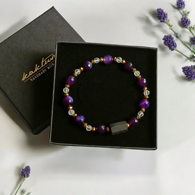 OCHRONA oczyszczenie RÓWNOWAGA :: turmalin, kryształ górski, agat, hematyt