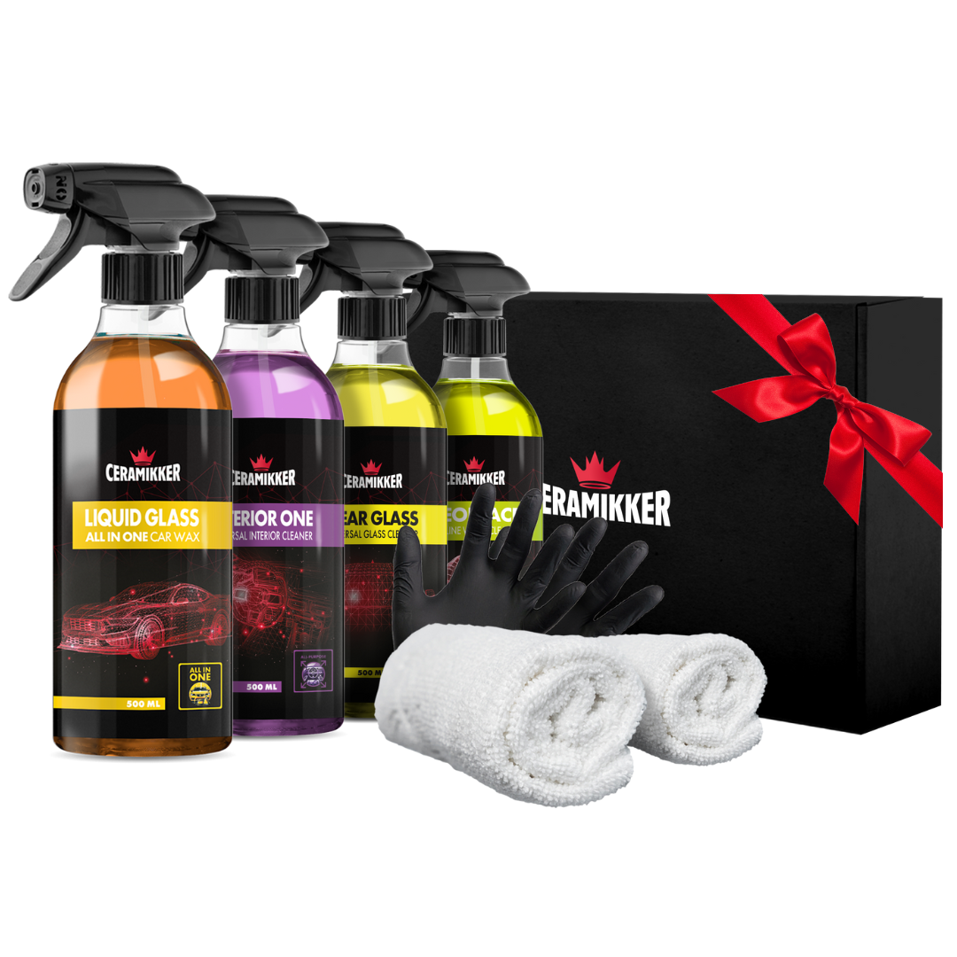 Ceramikker Gift Box - prezent dla mężczyzny, męża, narzeczonego i fana motoryzacji. Kompletny zestaw do pielęgnacji aut w eleganckim opakowaniu.