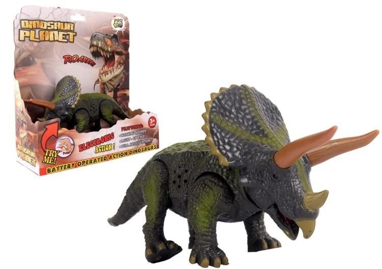 Dinozaur figurka triceratops światło i ryk - figurka