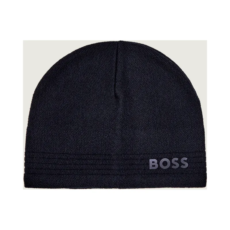 BOSS GREEN Wełniana czapka Afleece